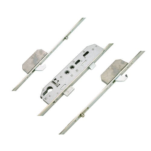 Mila Latch Deadbolt 2 Rollers 2 Hooks Double Spindle Multipoint Door Lock (top hook to spindle = 530mm)