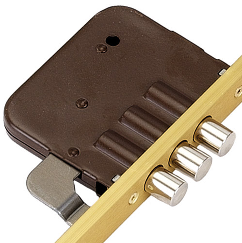 Azbe Latch Deadbolt 6 Pin Bolts Key Wind Operated Multipoint Door Lock