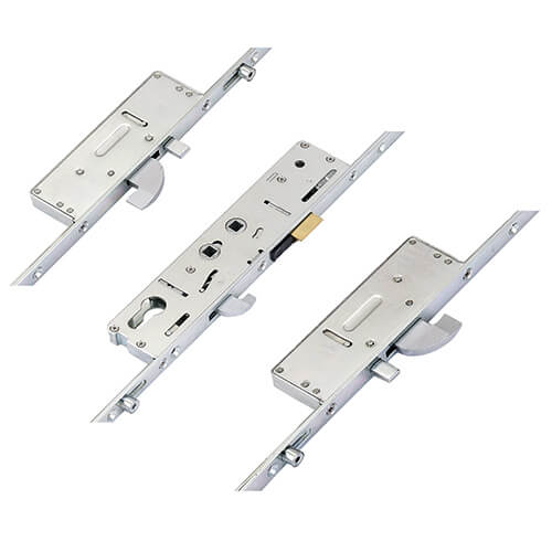 Kenrick Excalibur Latch 3 Hooks 2 Anti Lift Pins 3 Rollers Multipoint Door Lock - Option 1 (top hook to spindle = 588mm)