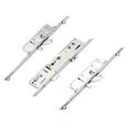Lockmaster Latch Deadbolt 2 Hooks 2 Anti Lift Pins 4 Rollers Lift Lever or Double Spindle Multipoint Door Lock - Option 2 (top hook to spindle = 621mm)