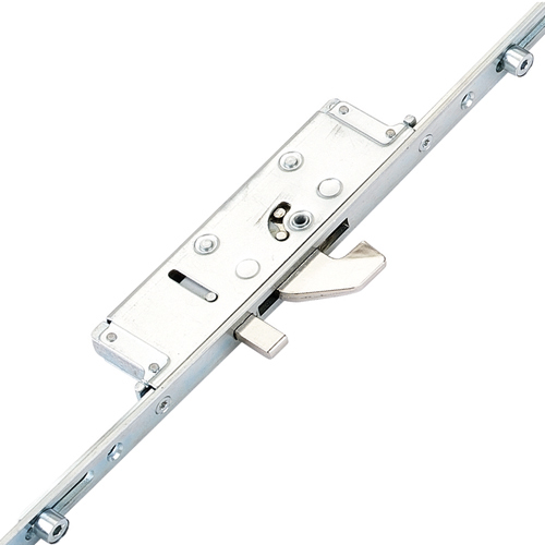 Lockmaster Latch Deadbolt 2 Hooks 2 Anti Lift Pins 4 Rollers Lift Lever or Double Spindle Multipoint Door Lock - Option 2 (top hook to spindle = 621mm)