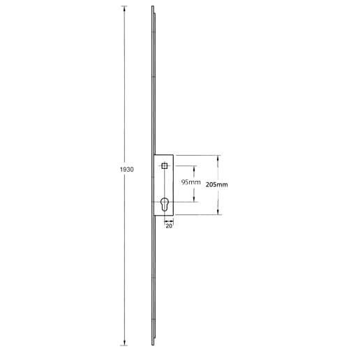 Millenco Mantis 2 Lift Lever Passive Lock 