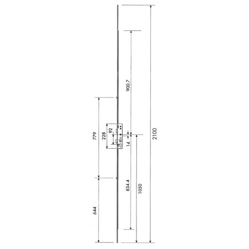 Mila Master Latch Deadbolt 2 Rollers Lift Lever Multipoint Door Lock