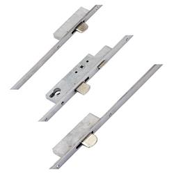 Sobinco Latch 3 Drop Bolts Key Wind Operated Multipoint Door Lock - U-Rail 22mm Faceplate