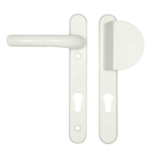 Hoppe Atlanta Lever Fixed Pad UPVC Multipoint Door Handles - 92mm PZ Sprung 122mm Screw Centres