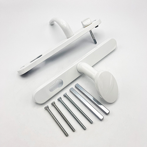 Fab & Fix Balmoral Lever Moveable Pad UPVC Multipoint Door Handles - with Snib 92mm/62mm Sprung 212mm Screw Centres