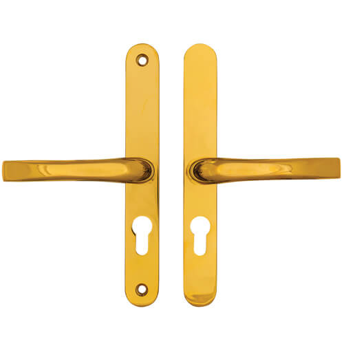 Easyfit Lever Lever UPVC Multipoint Door Handles -  48mm PZ Unsprung 200mm Screw Centres