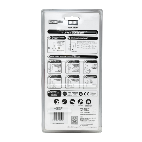 Union 2100 Strongbolt British Standard 3621:2007 Mortice Deadlock
