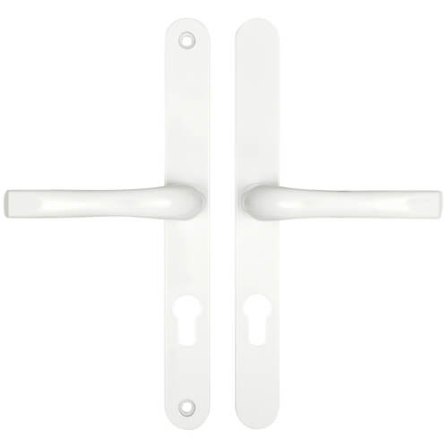 Easyfit Lever Lever UPVC Multipoint Door Handles -  70mm PZ Unsprung 240mm Screw Centres - Top Screw to Spindle 105mm