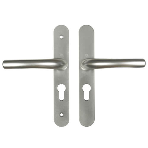 Hoppe Tokyo Lever Lever UPVC Multipoint Door Handles -  48mm PZ Sprung 160mm Screw Centres