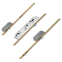Mila Latch 2 Rollers 2 Hooks Lift Lever Multipoint Door Lock - Barratt Homes Lock (top hook to spindle = 355mm)