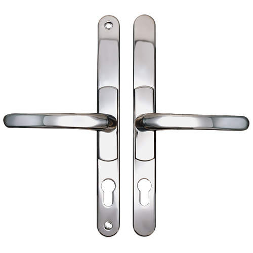 VERSA Lever Lever UPVC Multipoint Adjustable Door Handles - 62-95mm PZ Sprung 260mm Screw Centres