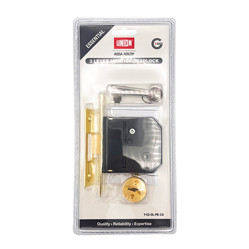 Union Essential 3 Lever Mortice Deadlock
