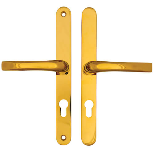 Easyfit Lever Lever UPVC Multipoint Door Handles -  70mm PZ Unsprung 240mm Screw Centres - Top Screw to Spindle 105mm