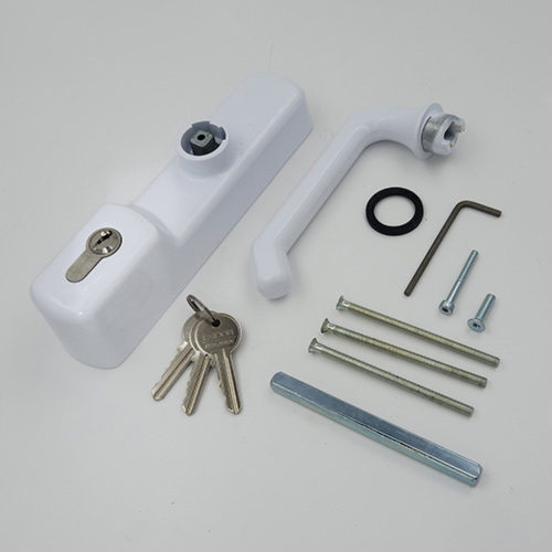 Exidor 500 Series Outside Access Device - Lever Handle with Euro Cylinder - For UPVC Doors