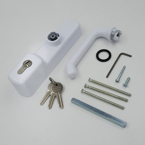Exidor 500 Series Outside Access Device - Lever Handle with Euro Cylinder - For UPVC Doors