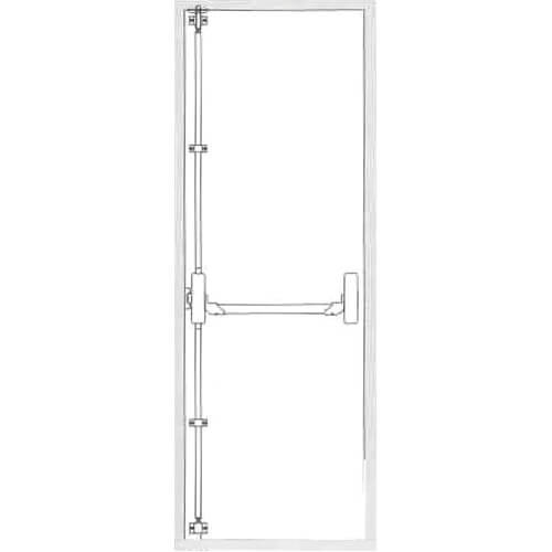 Exidor 503 Three Point EN1125 Push Bar Latch and Vertical Bolts - For UPVC Panic Exit Doors