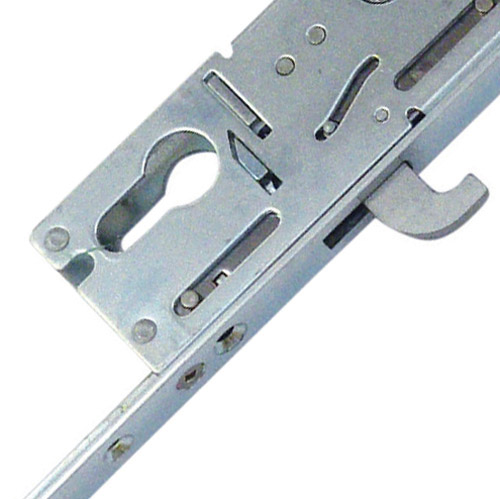 Fullex XL Latch 3 Hooks 2 Anti Lift Pins 2 Rollers Multipoint Door Lock - Option 1 (top hook to spindle = 518mm)