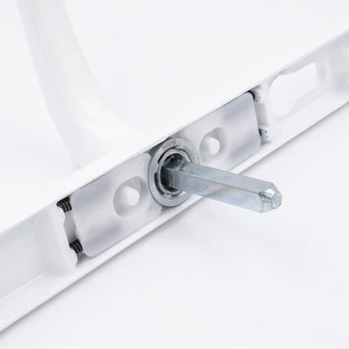 Cego Lever Moveable Pad UPVC Multipoint Door Handles - 70mm/92mm PZ Sprung 215mm Screw Centres