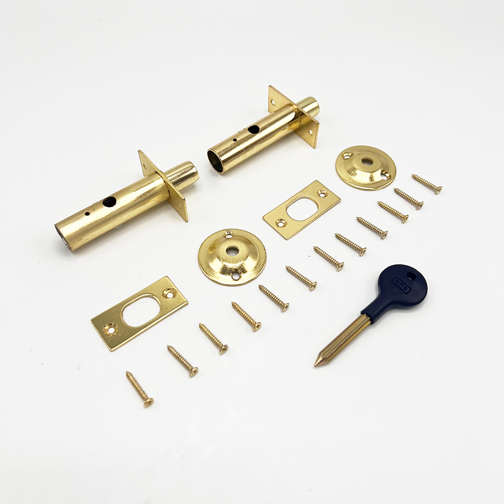 Mortice (Rack) Spline (Star) Key Door Bolts - 2 Bolts 1 Key - 32mm Backset