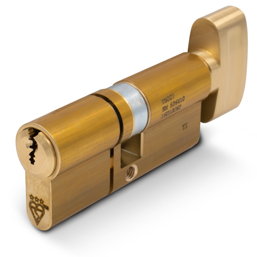 Gege pExtra Guard TS0007 3* Euro Key & Turn Anti Snap Cylinder