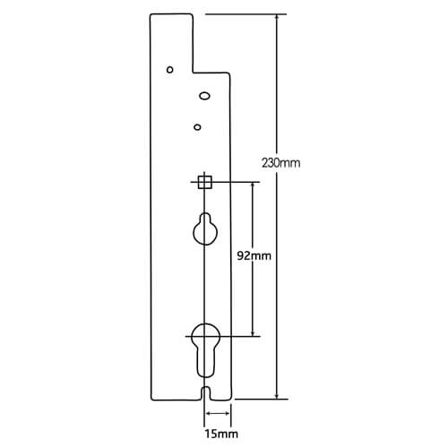 Fullex XL Passive Genuine Multipoint Gearbox - Lift Lever