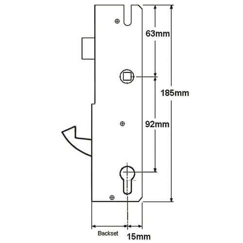 Winkhaus Scorpion Genuine Multipoint Gearbox - Lift Lever or Split Spindle