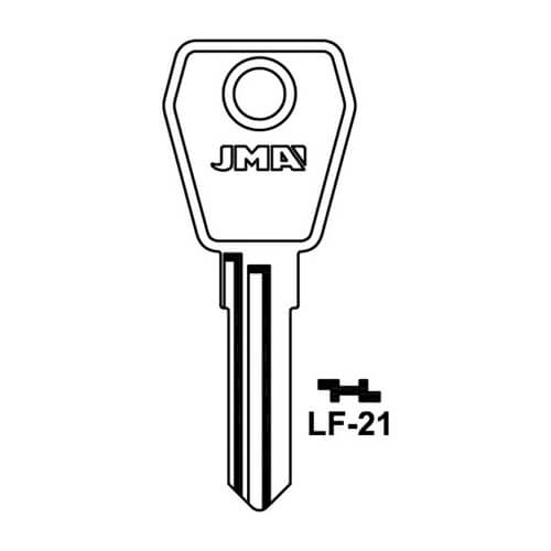 LF14S L & F 7 8Pin Key Blank