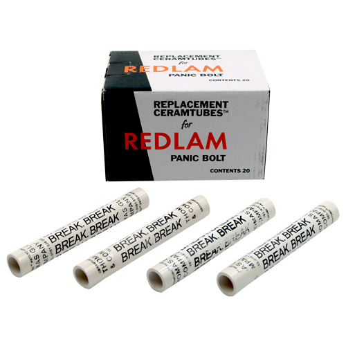 Redlam Emergency Escape Bolt Replacement Ceramic Tubes Only (20 Pieces)