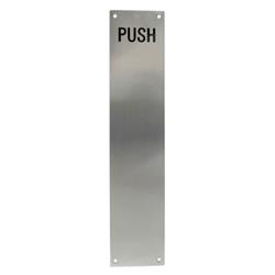 TSS Engraved 'PUSH' Finger Plate