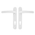 TSS Lever Lever UPVC Multipoint Door Handles -  92mm PZ Sprung 122mm Screw Centres