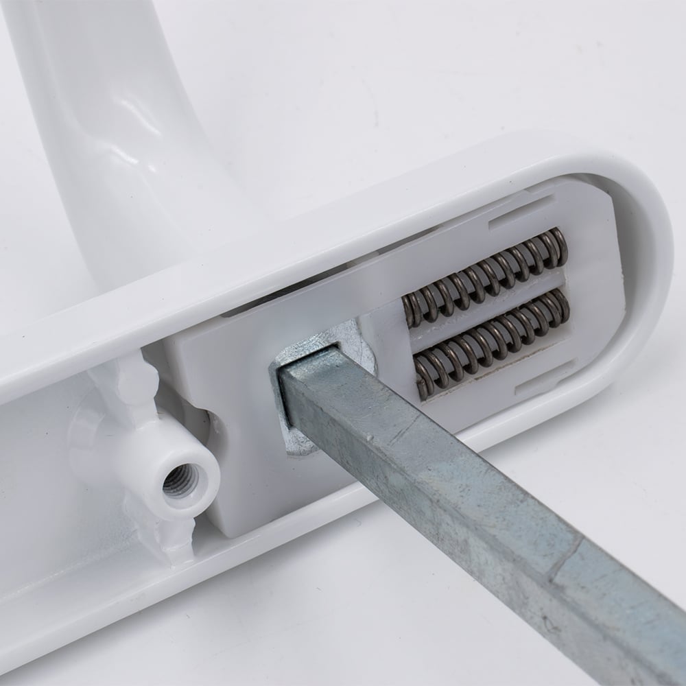TSS Lever Lever UPVC Multipoint Door Handles -  92mm PZ Sprung 122mm Screw Centres