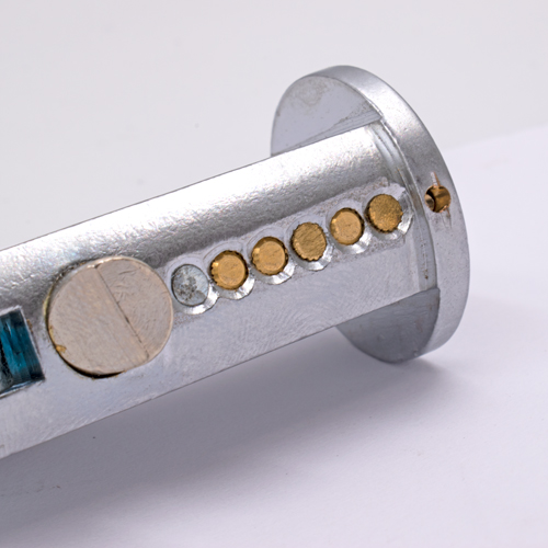 TSS Roller Shutter Bullet Lock -  Round Face 24mm Diameter With Flat Sides