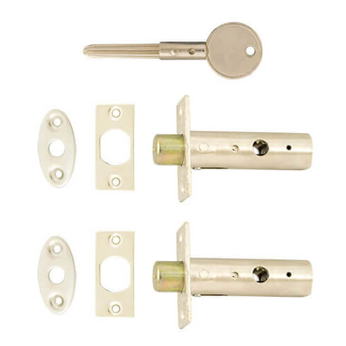 TSS Mortice (Rack) Spline (Star) Key Door Bolts - 2 Bolts 1 Key - 32mm Backset