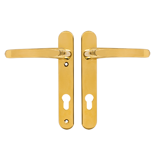 TSS Lever Lever UPVC Multipoint Door Handles -  92mm PZ Sprung 122mm Screw Centres