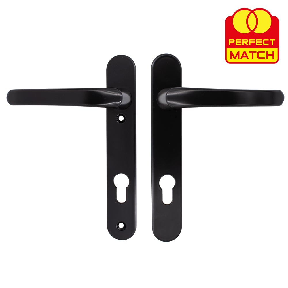 TSS Lever Lever UPVC Multipoint Door Handles -  92mm PZ Sprung 122mm Screw Centres