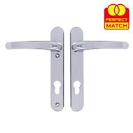 TSS Lever Lever UPVC Multipoint Door Handles -  92mm PZ Sprung 122mm Screw Centres