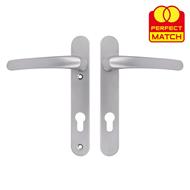TSS Lever Lever UPVC Multipoint Door Handles -  92mm PZ Sprung 122mm Screw Centres