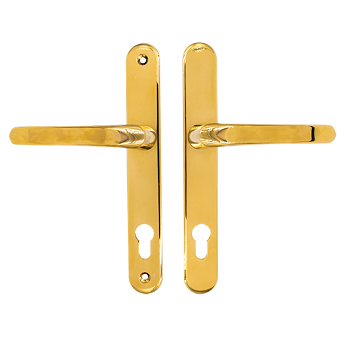 TSS Lever Lever UPVC Multipoint Door Handles -  92mm PZ Sprung 210mm Screw Centres