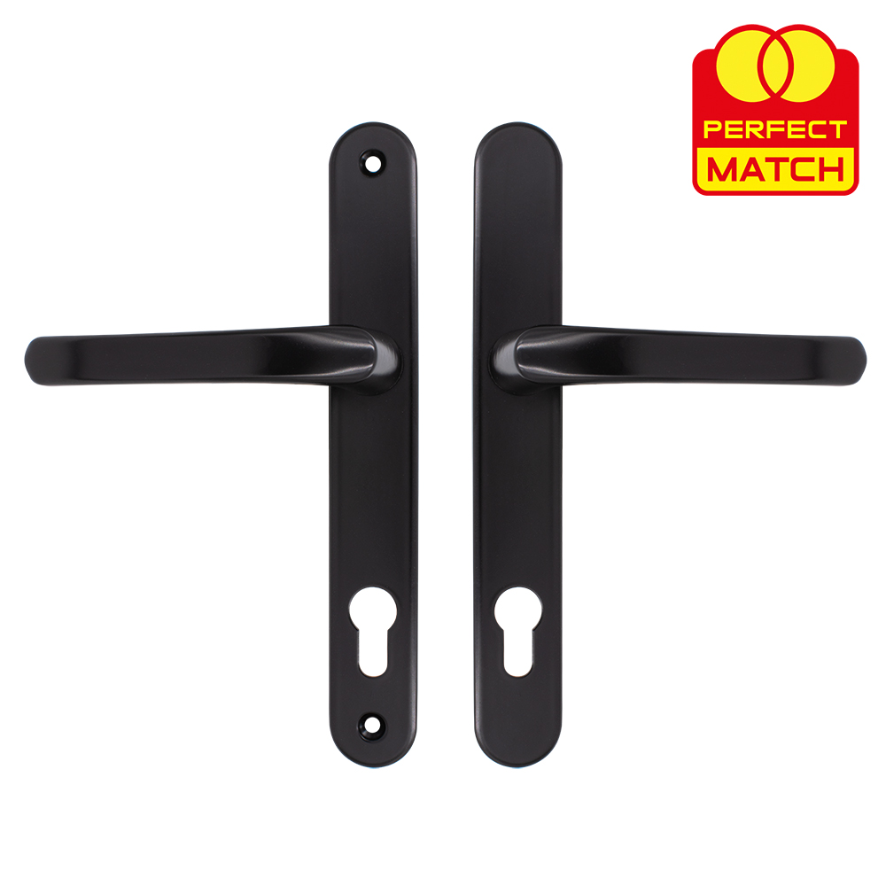 TSS Lever Lever UPVC Multipoint Door Handles -  92mm PZ Sprung 210mm Screw Centres