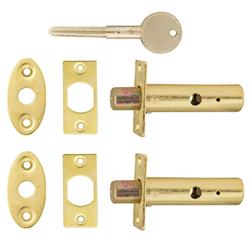 TSS Mortice (Rack) Spline (Star) Key Door Bolts - 2 Bolts 1 Key - 32mm Backset