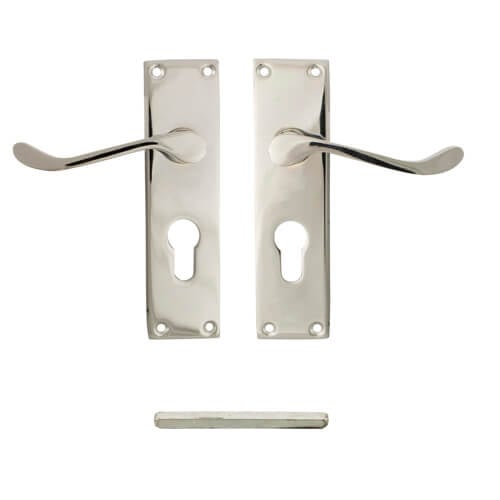 TSS Victorian Scroll Lever on Plate Furniture