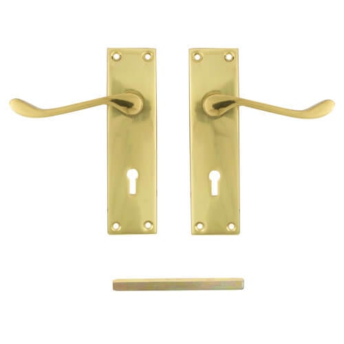 TSS Victorian Scroll Lever on Plate Furniture