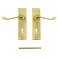 TSS Victorian Scroll Lever on Plate Furniture