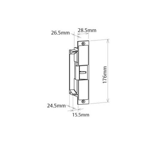 Trimec ES2000 ANSI High Security Electric Release 12v DC - Monitored