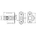 Union 2648 Mortice Tubular Latch