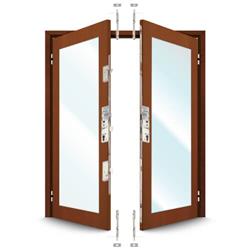 ERA 7145 French Door Kit for a pair of plain meeting style timber and composite doors