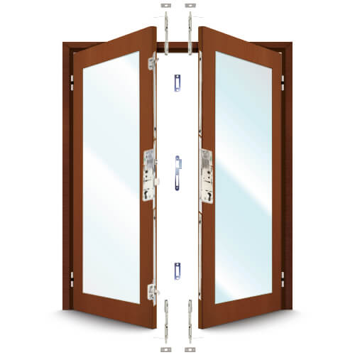 ERA 5345 French Door Kit for a pair of rebated timber doors