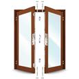 ERA 5345 French Door Kit for a pair of rebated timber doors