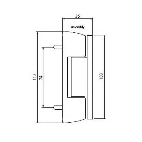 Fab and Fix Haven Butt Hinge for UPVC Doors